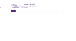 Desktop Screenshot of esteticafeminina.com